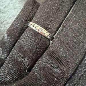 Love sign sterling silver 925 ring